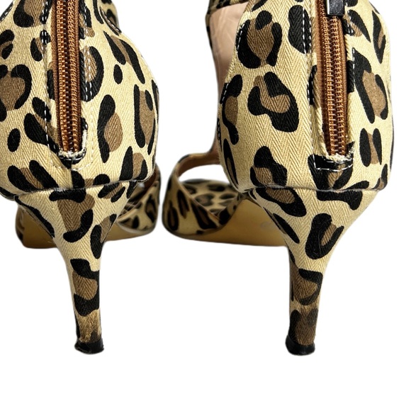 Leopard Print Heels Strappy Sandals Women’s Size 9.5 - Picture 12 of 12
